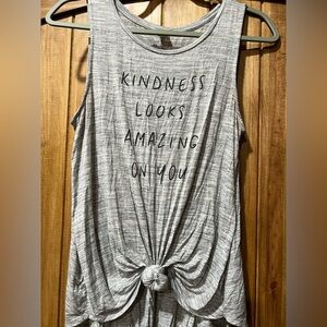 Old Navy Gray “Kindness looks Good on you” tank